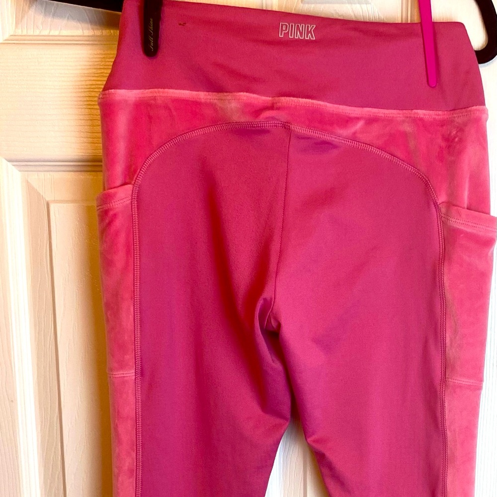 PINK Victoria’s Secret velour leggings size SMALL
